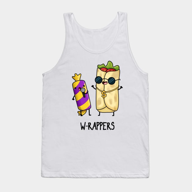 W-rappers Funny Burrito Pun Tank Top by punnybone